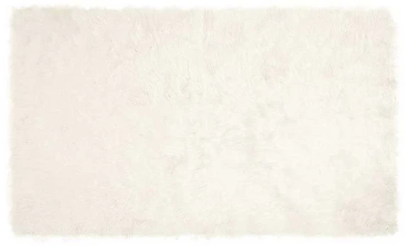 Dirbtinis avikailio kilimas Balta 100 x 200 cm Poliesteris
