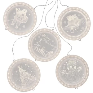 AmeliaHome LEDPL/AH/CHRISTMASMOOD/ROUND/SET/5PCS