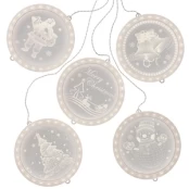 AmeliaHome LEDPL/AH/CHRISTMASMOOD/ROUND/SET/5PCS kaina