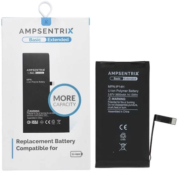 Inne AmpSentrix Basic battery for iPhone 14 (high capacity)