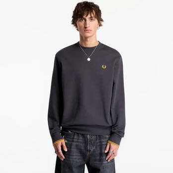 FRED PERRY Crew Neck Sweatshirt Grey - Dydis XL (M7535 85C Džemperiai)