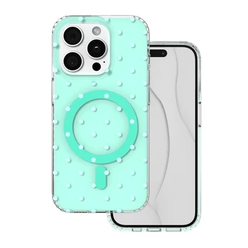 Dėklas Telforceone Bubble Dots Mag case for iphone 15 Pro 6,1' žalias