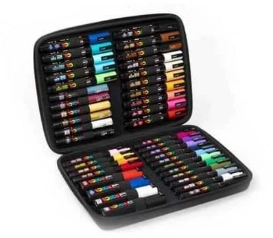 POSCA Gift Case, 40 ass. Forskellige Farver og Stregbredder