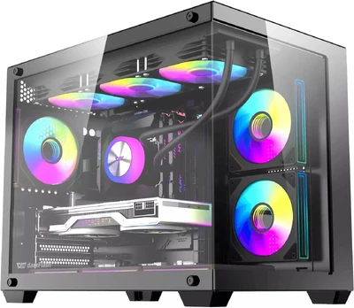 DarkFlash B275 PRO computer case (black) + 6 fans