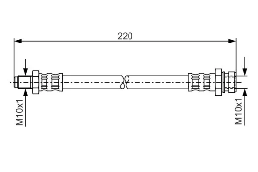 BOSCH 1 987 476 347 Brake hose