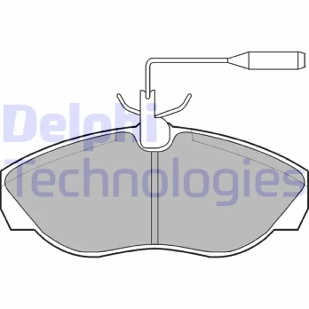 DELPHI LP0877 Brake pad set