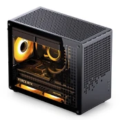 Jonsplus MATX Handle Case Z20 - juodas kaina