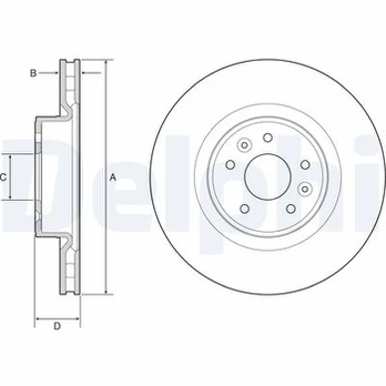 DELPHI BG9232C Brake Disc