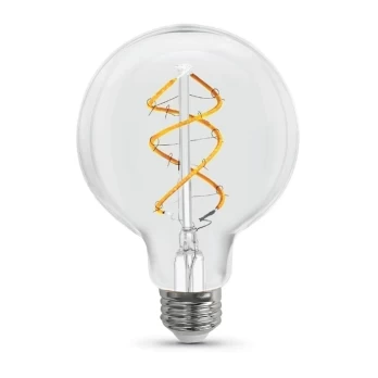 5W E27 LED lemputė Vintage Curved Clear G125