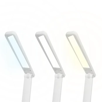 LED desk Lamp 3W, 3000/4500/6000K, adjustable, 1200mAh, baltas, LTC