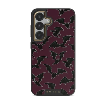 Midnight Visitor - Samsung Galaxy S25 Case, Elite Dark (Magnetic) / Gold