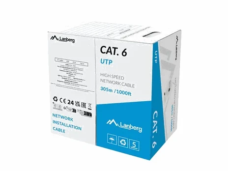 UTP Cable Cat6 CCA Fluke Passed 305m grey