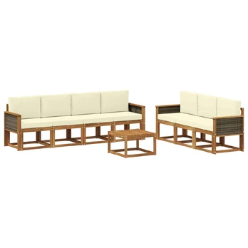 Lauko sofos komplektas su pagalve 7 pcs