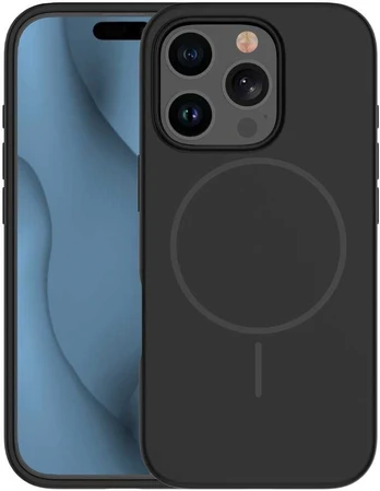 Dėklas Telforceone Silicone Thin Mag case for iPhone 17 Air 6,6' juodas