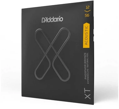 Stygos akustinei gitarai D'Addario XTAPB1256 Phosphor Bronze