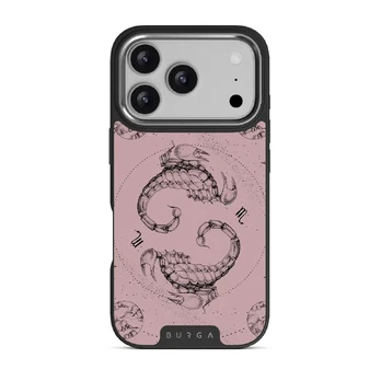 Scorpio - iPhone 17 Pro Case, Elite Dark (MagSafe) / Silver / Pink