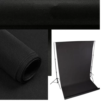 Nuotraukų fonas Polypropylene 1,6x5m (Black)