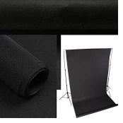 Nuotraukų fonas Polypropylene 1,6x5m (Black) kaina
