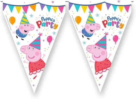 Peppa Pig Gimtadienio Girlianda Vaikų Šventėms