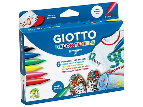 Tekstilės žymeklis Giotto Decor Textile 6vnt.