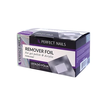 PERFECT NAILS Remover Foil lako šalinimo folija, 100 vnt.