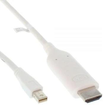 Kabelis InLine DisplayPort Mini – HDMI 0,5m balta (17174I)