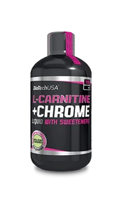 Biotech Liquid L-Carnitine + Chrome 500 ml. (Oranžinis skonis)