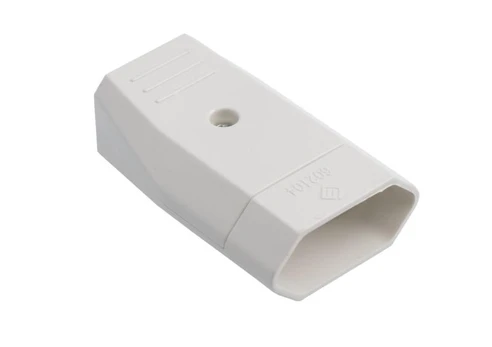 Socket for wire without grounding white 10A/230V