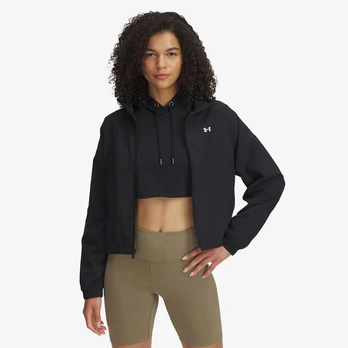 Under Armour Rival Woven Jacket Black - Dydis L (1389631-001 Striukės)
