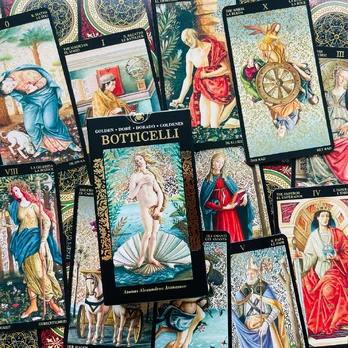 Golden Botticelli Tarot Kortos