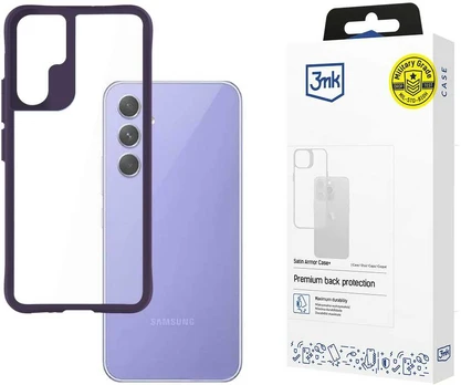 3MK Satin Armor+ Case Sam A54 5G violetinė/violetinė