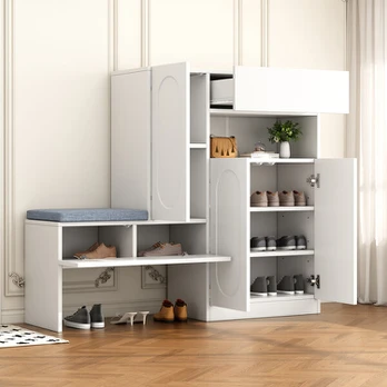Batų spintelė su sėdyne ir soft-close durelėmis