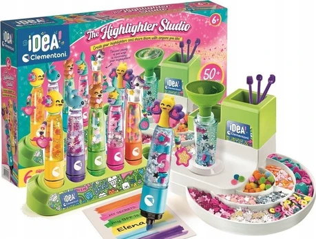 Dekoravimo rinkinys Clementoni Idea Highlighter Studio, įvairių spalvų
