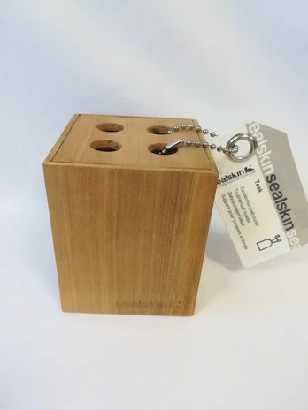 SEALSKIN TEAK stiklinė dantų šepetėliams