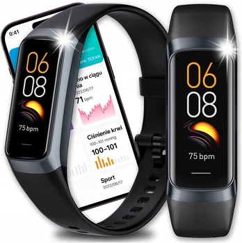 Išmanusis laikrodis Išmanioji apyrankė Angelo Watches C60, juoda