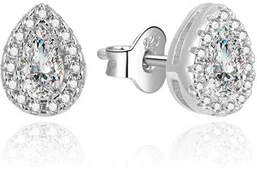 Beneto Glittering sidabrinis stud earrings AGUP1782L