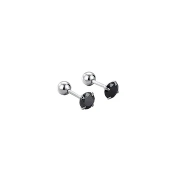 Helix auskarai Black 3mm
