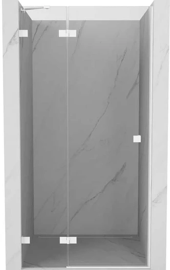 Dušo durys Mexen Lunar, kairinės, 95 cm, transparent/baltas