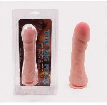 LYBAILE Solid penis dong, suction cup, TPR, Flesh, 6x24 cm