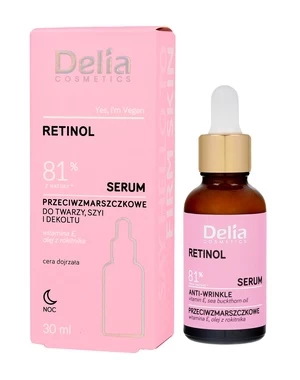 Serumas Delia Cosmetics Retinool, 30 ml, moterims, -