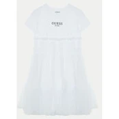 Guess Elegantiška suknelė J5RK18 K6YW0 Balta Regular Fit