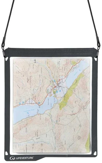 Lifeventure Hydroseal Map Case juodas