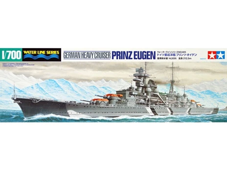Tamiya - German Heavy Cruiser Prinz Eugen, 1/700, 31805