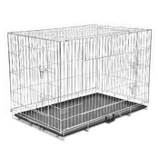 Sulankstomas metalinis narvas 121x74x83 cm kaina