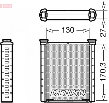DENSO DRR46001 Heater radiator