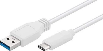 USB laidas MicroConnect USB-A - USB-C 2 m Balta (USB3.1CA2W)