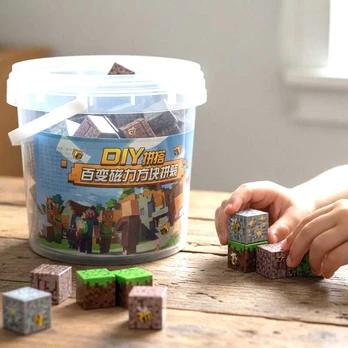 Magnetiniai Minecraft blokeliai, 150 vnt.