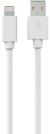 Sinox USB A til Lightning kabelis. 3m. Hvid