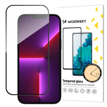LCD apsauginis stikliukas "Wozinsky 5D Full Glue" Apple iPhone 15 pritaikytas dėklui juodas