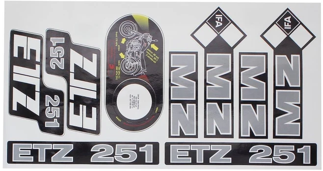 Other MZ ETZ 251 LIPDUKAS DIDELIS PILKAS CAT-P